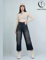 شلوار واید لگ کمردار