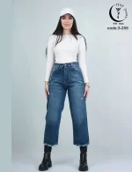 شلوار واید لگ کمردار